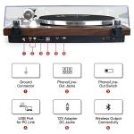 Wireless Belt-Drive Record Player with USB Recording