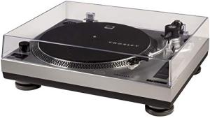 Crosley Belt-Drive Turntable Record Player, Silver