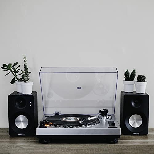 Crosley Belt-Drive Turntable Record Player, Silver