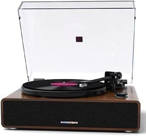 Stereo Turntable with RCA Output & Speakers