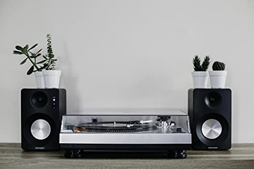 Crosley Belt-Drive Turntable Record Player, Silver
