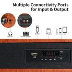 Bluetooth Vintage Turntable with Speakers & Radio