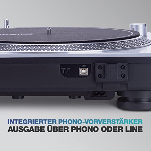Reloop RT-3 USB Direct Drive Turntable - Silver