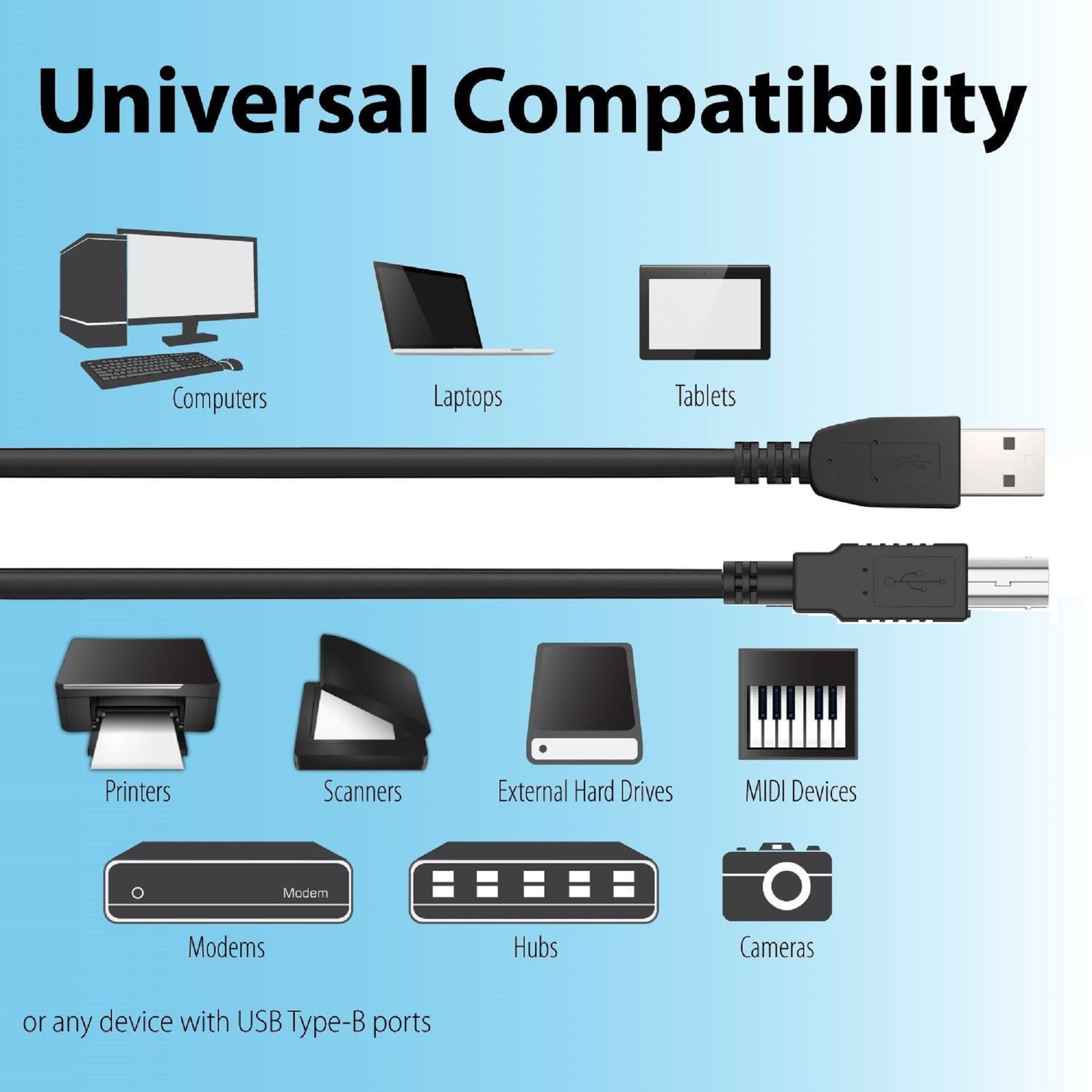 6ft USB Cable for Traktor Kontrol DJ