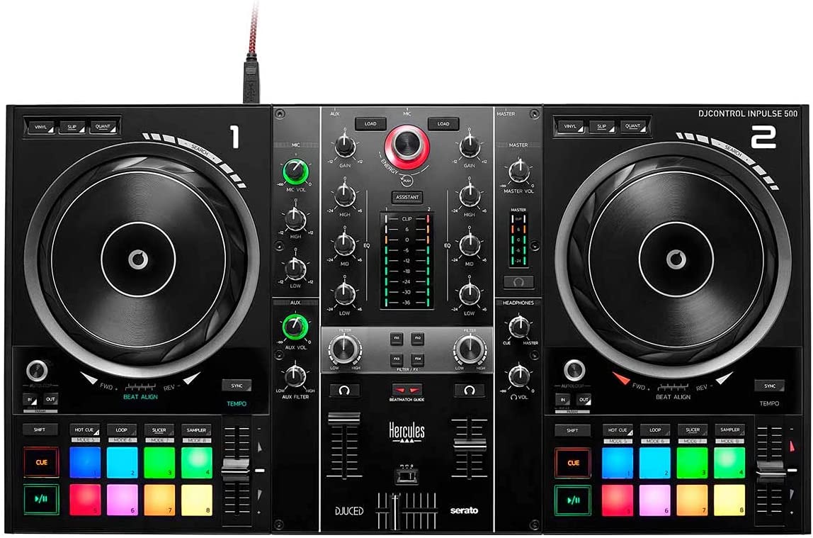 Hercules DJControl Inpulse 500: 2-deck USB DJ controller