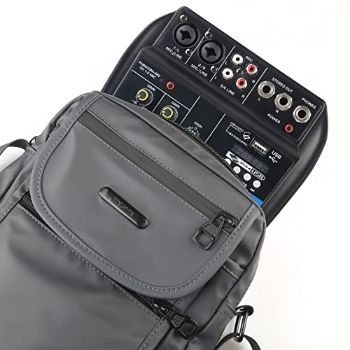 4-Channel Mini Audio Mixer with Bluetooth & USB