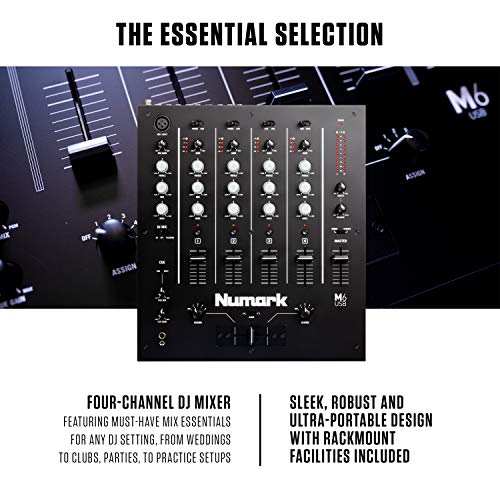 Numark M6 USB - 4-Ch DJ Mixer with Audio Interface