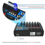 6-Ch. Bluetooth DJ Mixer - Audio Console System