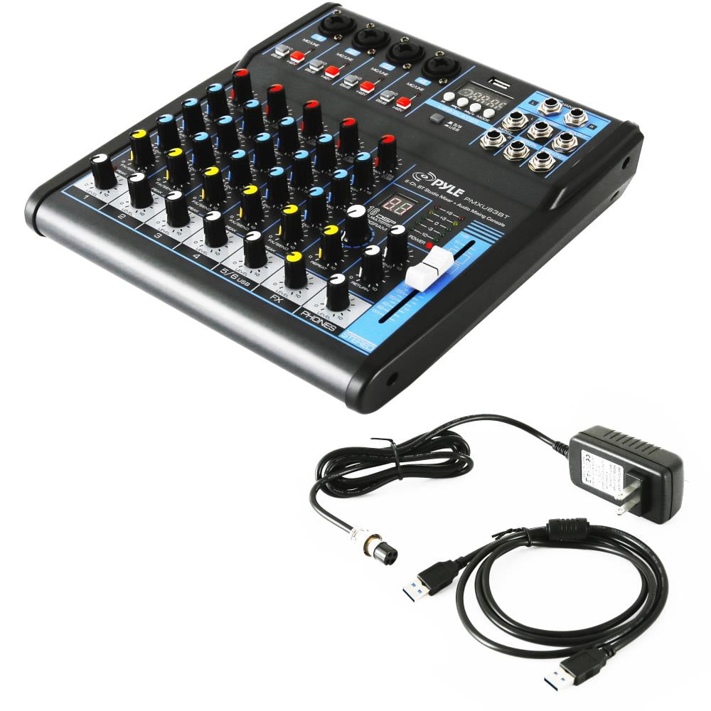 6-Ch. Bluetooth DJ Mixer - Audio Console System
