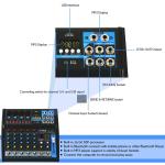 6-Ch. Bluetooth DJ Mixer - Audio Console System