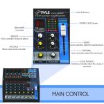 6-Ch. Bluetooth DJ Mixer - Audio Console System
