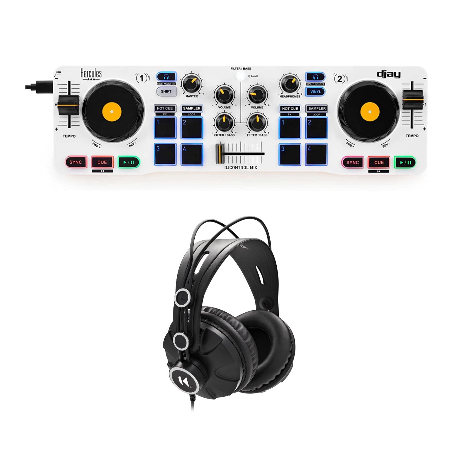 Hercules DJControl Bundle with Bluetooth Connectivity
