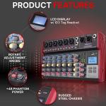 Unleash Your Sound: Pyle Wireless Bluetooth DJ Audio Mixer - 8-Channel Powerhouse