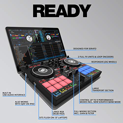 Reloop Ready Compact 2 Channel DJ Controller With Serato Lite software