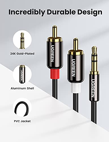 RCA to 3.5mm Stereo Cable with Y Splitter