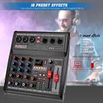 3-Channel Bluetooth DJ Mixer MP3 Player FX Processor