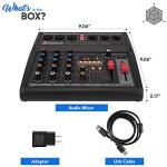3-Channel Bluetooth DJ Mixer MP3 Player FX Processor