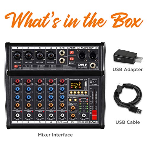 Bluetooth 6-Channel DJ Mixer with Effects & USB