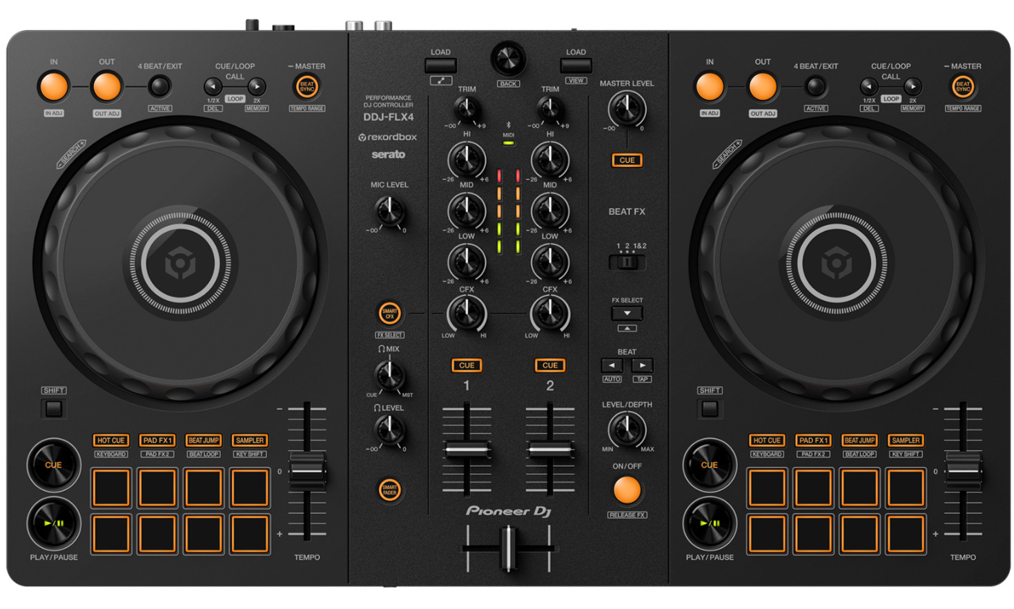 Pioneer DDJ-FLX4 DJ Controller (Black)