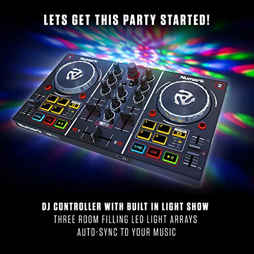 Complete Numark Party Mix DJ Controller Set