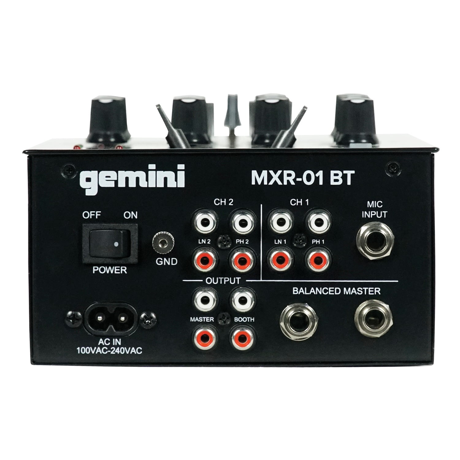 Gemini 2-Channel DJ Mixer with Bluetooth Connectivity