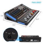 Pyle 8-Channel Bluetooth Audio Mixer for DJs