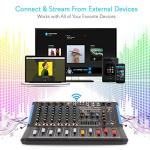 Pyle 8-Channel Bluetooth Audio Mixer for DJs