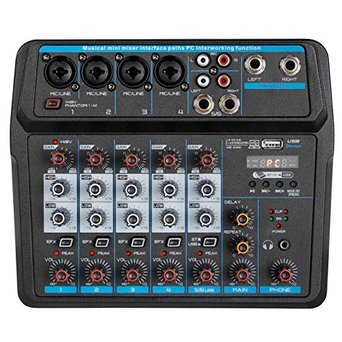 Depusheng U6 6-Channel DJ Sound Interface