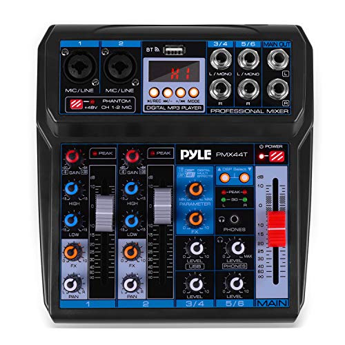 Wireless DJ Mixer with DSP Effects & Bluetooth Compatibility