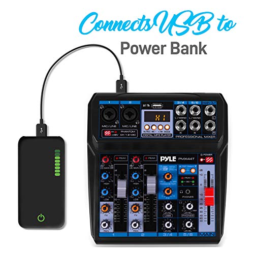 Wireless DJ Mixer with DSP Effects & Bluetooth Compatibility