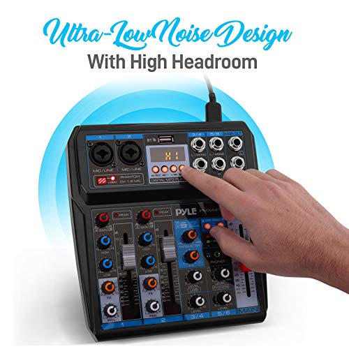 Wireless DJ Mixer with DSP Effects & Bluetooth Compatibility