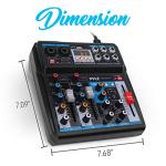Wireless DJ Mixer with DSP Effects & Bluetooth Compatibility