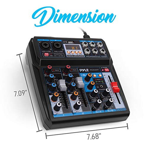 Wireless DJ Mixer with DSP Effects & Bluetooth Compatibility