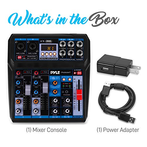 Wireless DJ Mixer with DSP Effects & Bluetooth Compatibility