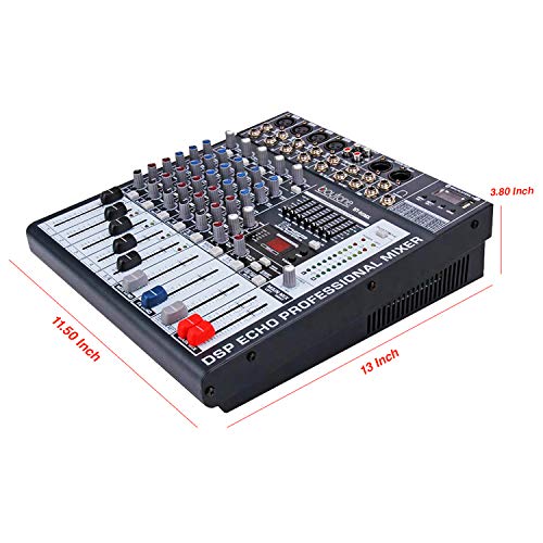 6-Ch Bluetooth Audio Mixer w/ USB & DSP Effects