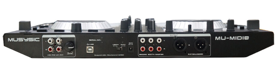 4-Channel DJ MIDI Controller with Soft-Touch Rubber