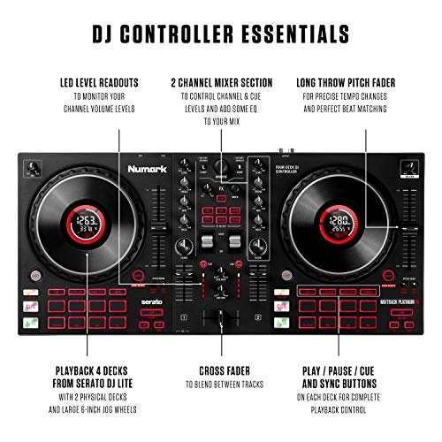 Numark Mixtrack Platinum FX DJ Controller with Display