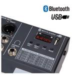 6-Ch Bluetooth Audio Mixer w/ USB & DSP Effects