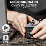 Auna DJ-22BT MKII Mixer - Bluetooth, 2 USB, RCA