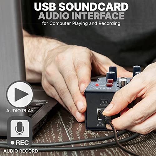 Auna DJ-22BT MKII Mixer - Bluetooth, 2 USB, RCA