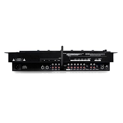 Pyle 6-Channel Bluetooth DJ Mixer with LED Lights