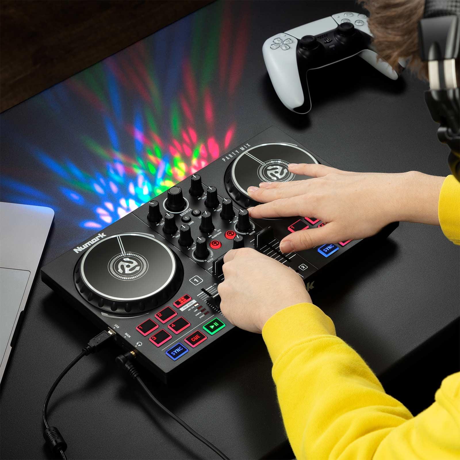 Party Mix II DJ Controller with LED Lightshow