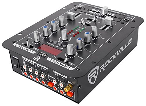 Bluetooth DJ Mixer with USB and Talkover
