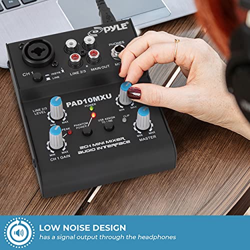 Pyle DJ Sound Controller with USB Soundcard