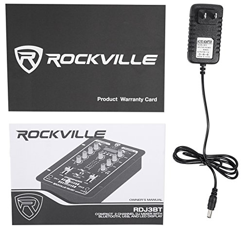 Bluetooth DJ Mixer with USB and Talkover