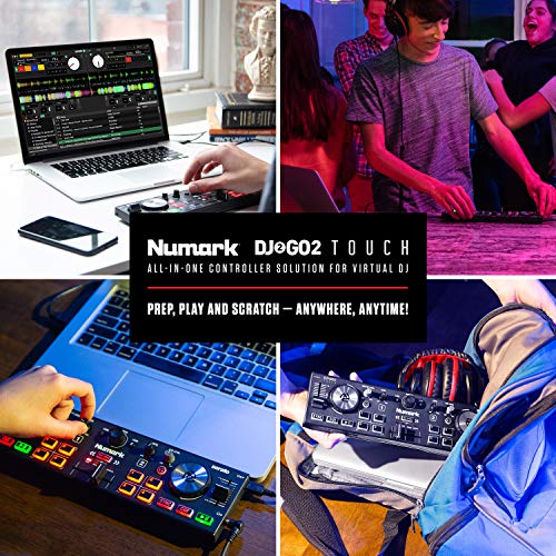 Compact Numark DJ Controller with Touch Jog Wheels