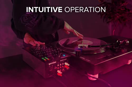 Gemini MXR-01BT DJ Mixer with Bluetooth