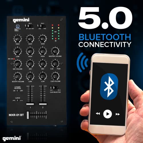 Gemini MXR-01BT DJ Mixer with Bluetooth