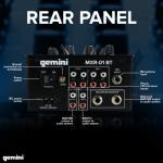 Gemini MXR-01BT Professional 2-Channel Bluetooth DJ Mixer