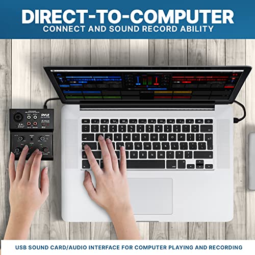 Wireless 2-Channel DJ Audio Mixer with Bluetooth
